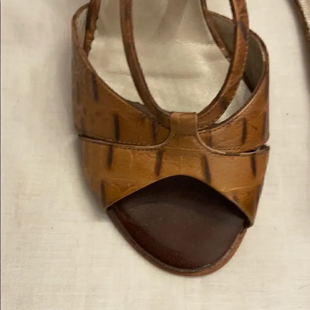 PETER KAISER KORK KALYA WEDGE SANDALS. NEW